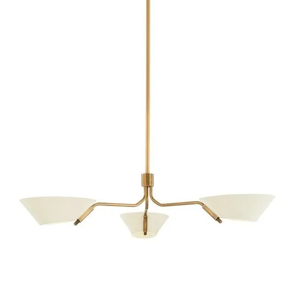 Product Image 1 for Sacramento Iron 3-Light Chandelier - White from Troy Lighting