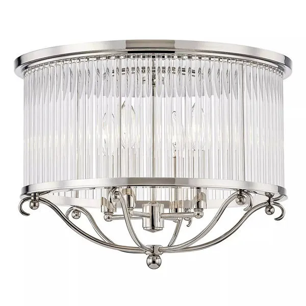 Product Image 1 for Glass No.1 4 Light Semi Flush from Hudson Valley