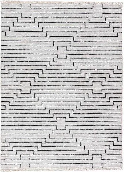 Product Image 6 for Alloy Handmade Geometric White/ Black Rug from Jaipur 