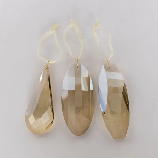 Product Image 3 for Ian Elongated Crystal Gem Ornament, Set of 3 from Park Hill Collection