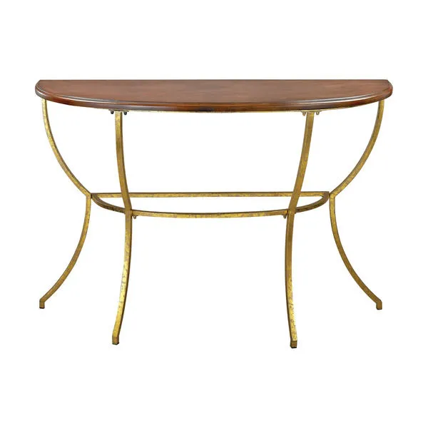 Product Image 1 for Balart Walnut And Gold Console from Elk Home