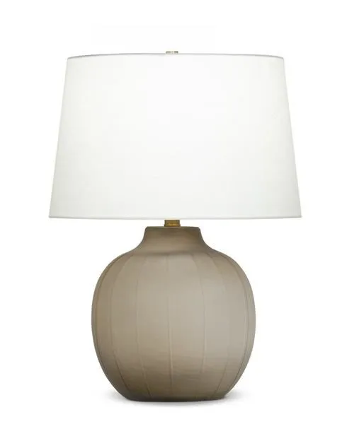 Product Image 3 for Agnes Glass Tapered Table Lamp - Taupe from FlowDecor