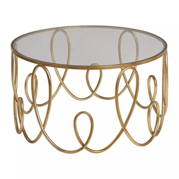 Product Image 2 for Uttermost Brielle Gold Coffee Table from Uttermost