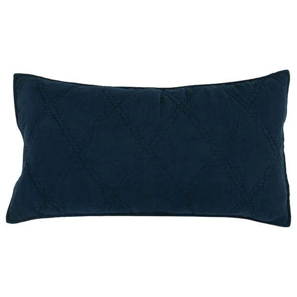 Product Image 1 for Casi 100% Belgian Flax Linen Midnight Blue Sham from Classic Home