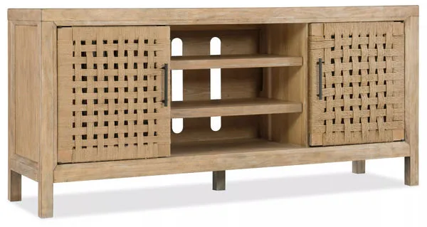 Product Image 3 for Wabi Sabi 64" Woven Door Entertainment Console from Hooker Furniture