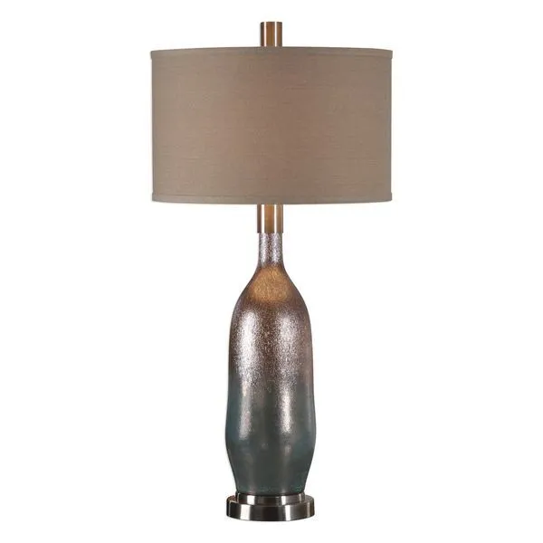 Product Image 1 for Uttermost Basola Olive Gray Glass Table Lamp from Uttermost