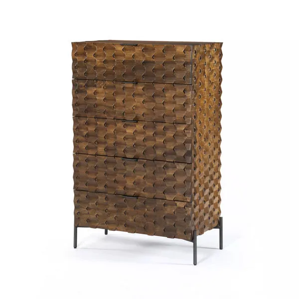 Product Image 9 for Raffael 5 Drawer Dresser Antique Brown from Four Hands