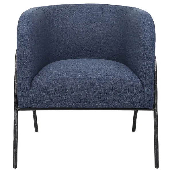 Product Image 7 for Jacobsen Denim Barrel Chair from Uttermost
