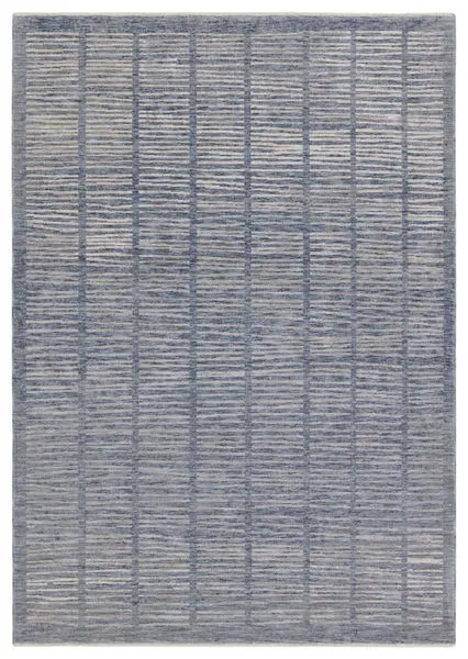 Product Image 1 for Dounia Transitional Striped Blue/ Light Gray Rug - 10' x 14' from Jaipur 