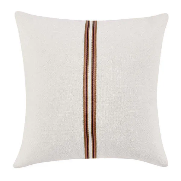 Product Image 1 for Ralph Cotton Linen Fabric Throw Pillow in Ivory Sangria from Classic Home Furnishings