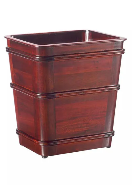 Product Image 1 for Classic Small Wastebasket In Mahogany from Selamat Designs