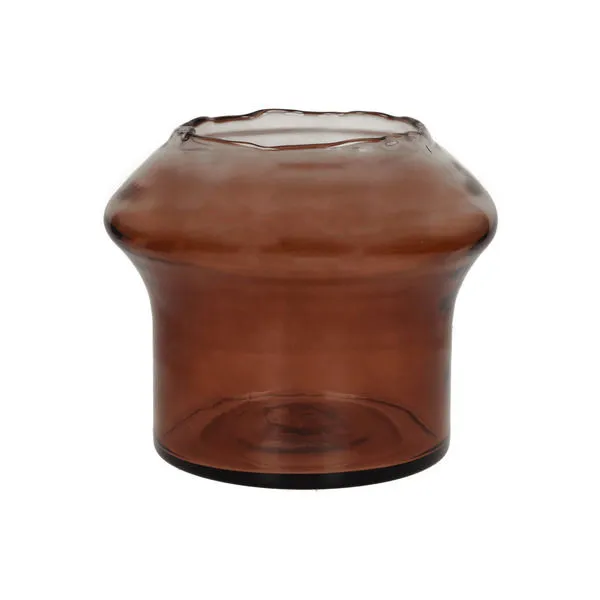 Product Image 1 for Famiglia Round Amber Vase Glass from BIDKHome
