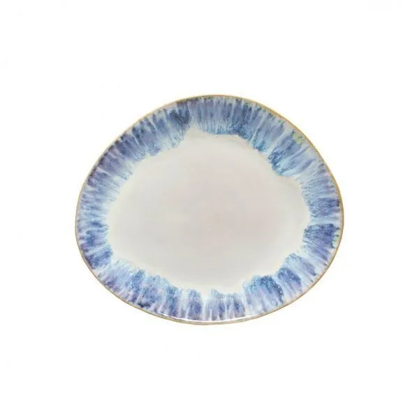 Product Image 1 for Brisa Oval Ceramic Stoneware Dinner Platter, Set of 6 - Ria Blue from Costa Nova