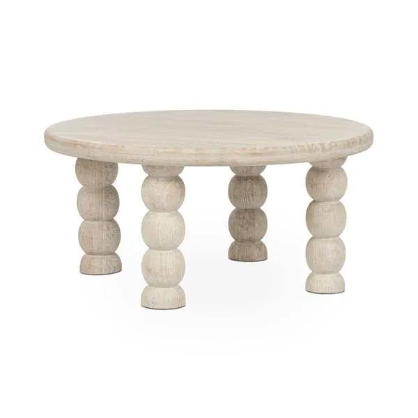 Product Image 1 for Adir Solid Mango Wood Round Coffee Table from Classic Home