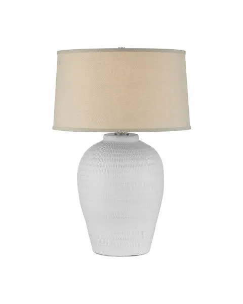 Product Image 1 for Dashwell White Table Lamp from Currey & Company