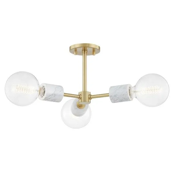 Product Image 4 for Asime 3 Light Semi Flush from Mitzi