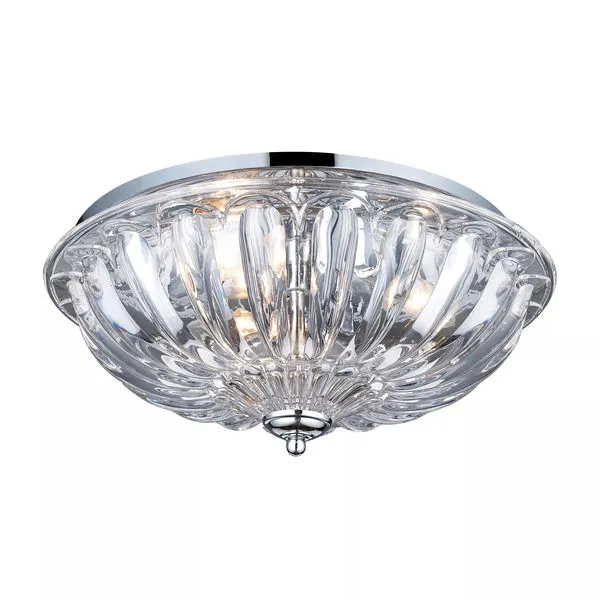 Product Image 2 for 3 Light Flushmount In Polished Chrome from Elk Lighting