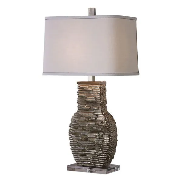 Product Image 2 for Uttermost Clavin Stack Textured Table Lamp from Uttermost