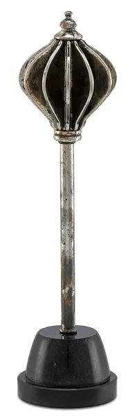 Product Image 2 for Small Nickel Decorative Mace from Currey & Company