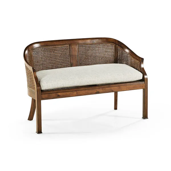Product Image 1 for Walnut 2-Seater Salon Settee Cane Back from Johnathan Charles