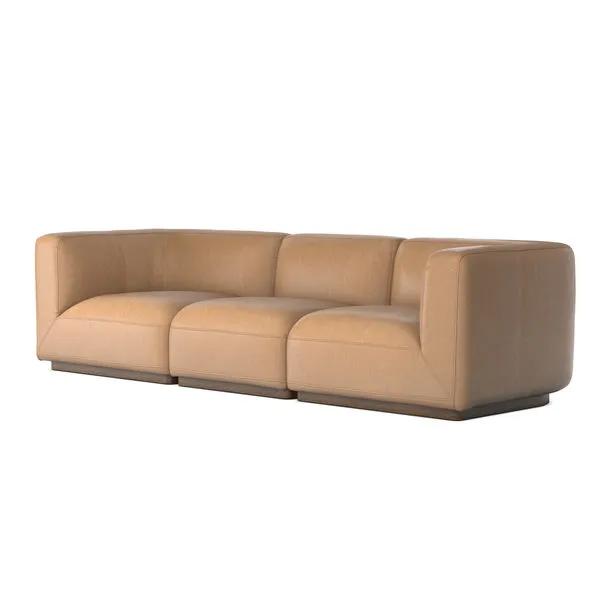 Product Image 1 for Mabry 3-Piece Parawood Sectional - Weathered Sepia from Four Hands