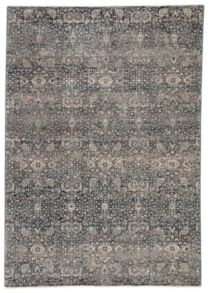 Product Image 6 for Torryn Damask Gray/ Blue Rug from Jaipur 