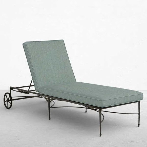 Product Image 1 for Roma Aluminum Outdoor Armless Chaise Lounge from Summer Classics
