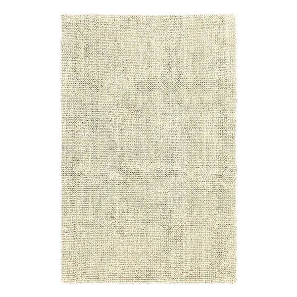 Neutral-colored Annello Handspun Jute Area Rug with a chunky handwoven boucle texture