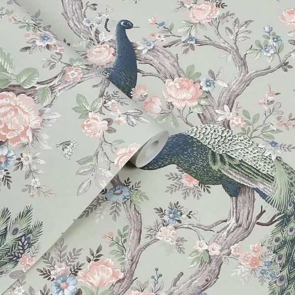 Product Image 1 for Laura Ashley Belvedere Sage Green Wallpaper from Graham & Brown
