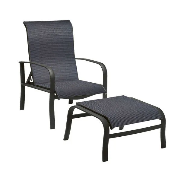 Product Image 2 for Fremont Sling Adjustable Lounge Chair & Ottoman Set from Woodard