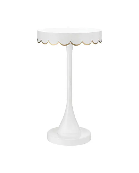 Product Image 1 for Enid White Accent Table from Currey & Company