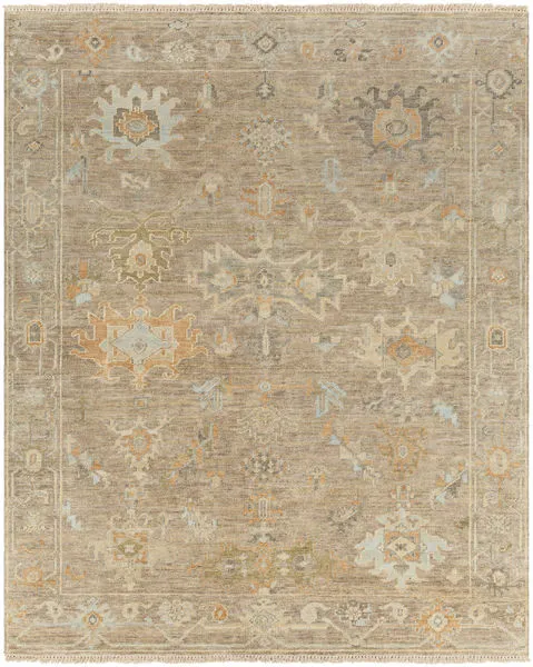 Product Image 1 for Antalya Hand Woven Wool Charcoal / Sage Rug - 9' x 12' from Surya