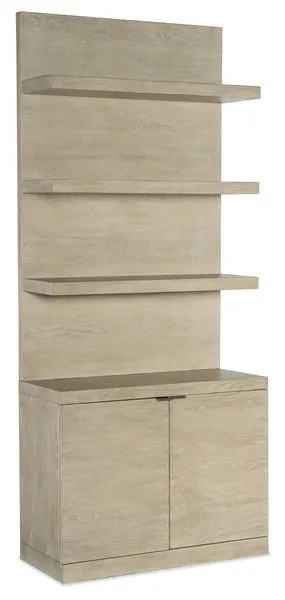 Product Image 1 for Cascade Oak Veneer Bookcase Base and Hutch from Hooker Furniture