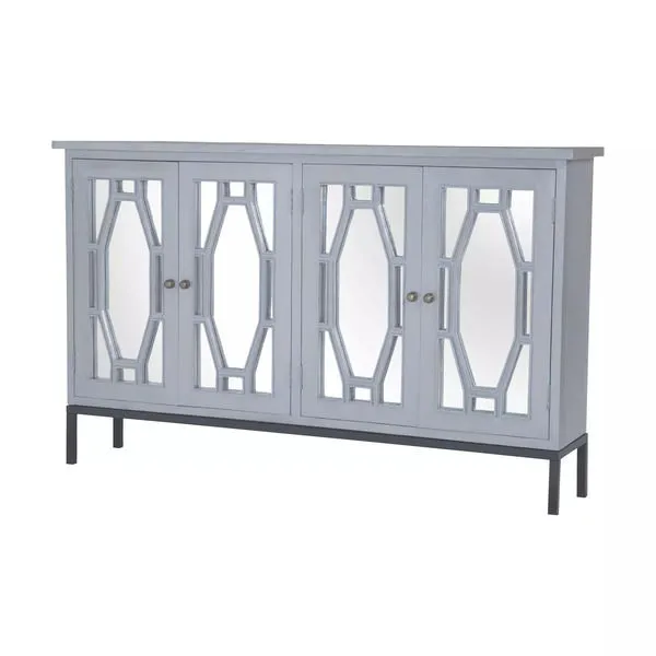 Product Image 1 for Presidio Cabinet Ii In Gravesend Grey   Medium from Elk Home