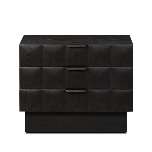 Product Image 1 for Swell Black Oak Veneer Nightstand from Four Hands