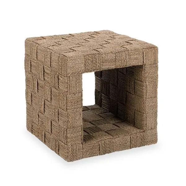 Product Image 1 for Neyla Seagrass Weave Square End Table from Classic Home