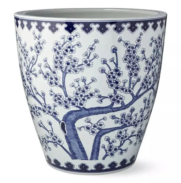 Product Image 1 for Blue & White Plum Tree Planter from Legend of Asia