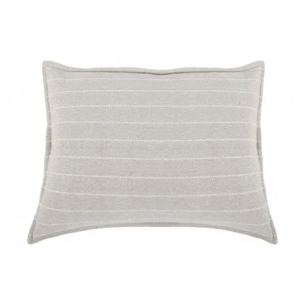 Product Image 1 for Henley 28" x 36"  Large Decorative Bed Pillow with Insert - Oat from Pom Pom at Home