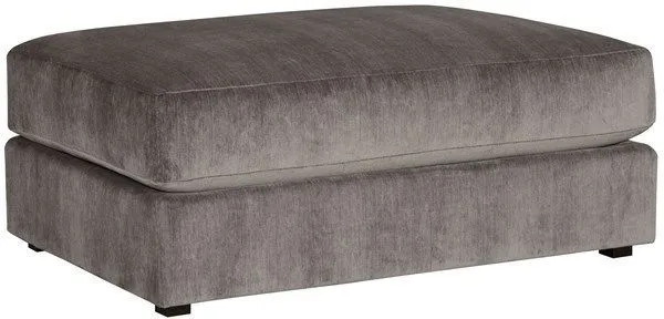 Lucca Modular Sectional Bumper in Veto Smoke with plush velvet upholstery and clean, contemporary silhouette