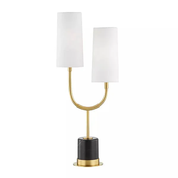 Product Image 1 for Vesper 2 Light Marble Floor Lamp from Hudson Valley