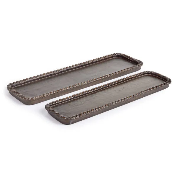 Product Image 1 for Langley Rectangular Trays, Set Of 2 from Napa Home And Garden