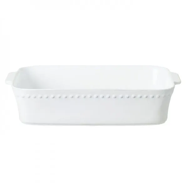 Product Image 1 for Pearl 15'' Scalloped Ceramic Stoneware Rectangle Baker - White from Costa Nova