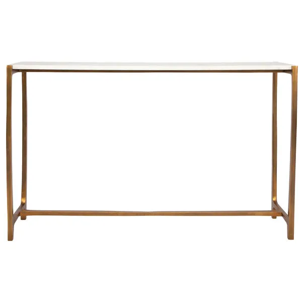 Product Image 1 for Affinity White Marble Console Table from Uttermost