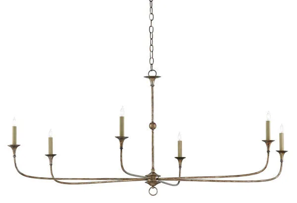 Product Image 2 for Nottaway Chandelier Pyrite Bronze from Currey & Company