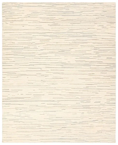 Product Image 1 for Sayell Handknotted Solidsheathers Cream / Gray Rug from Jaipur 