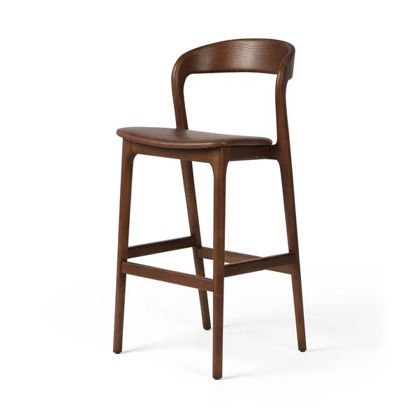 Product Image 1 for Amare Brown Wooden Bar Stool from Four Hands