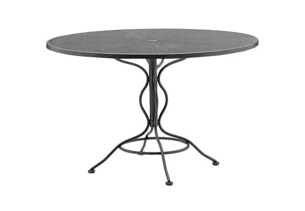 Product Image 1 for 48 Wrought Iron Mesh Umbrella Table from Woodard