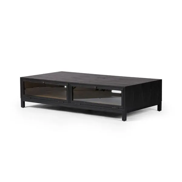 Product Image 1 for Millie Oak Coffee Table - Drifted Matte Black Veneer from Four Hands