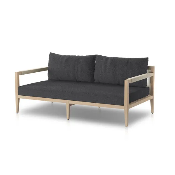 Product Image 1 for Sherwood 63" Fiqa Boucle Modern Outdoor Sofa - Brown Finish from Four Hands