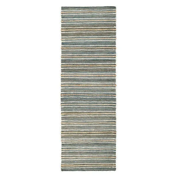 Product Image 4 for Del Mar 2.6'x8' Jute Blend Handwoven Sustainable Blue Accent Rug Runner from Classic Home Furnishings